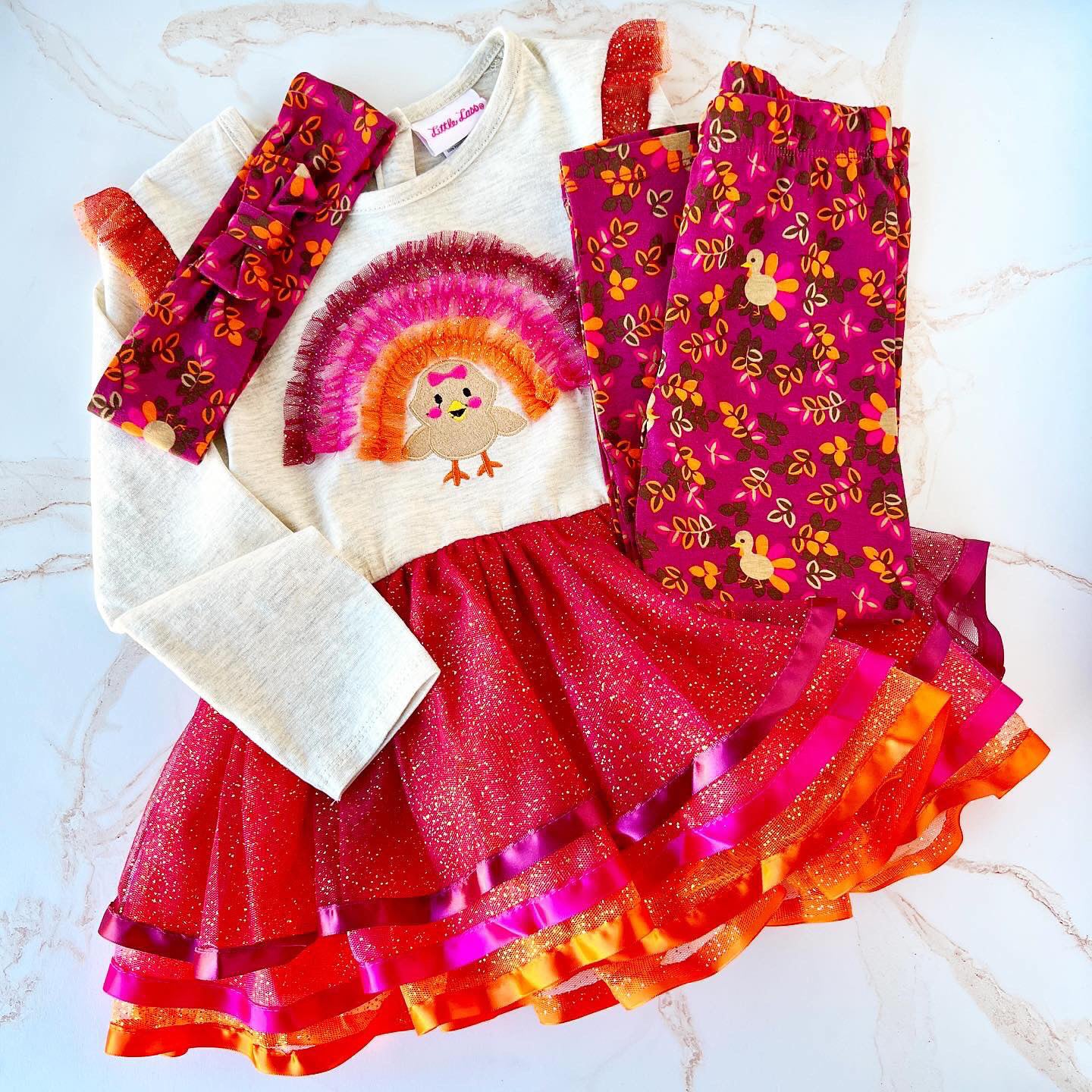 Baby girl three-piece set