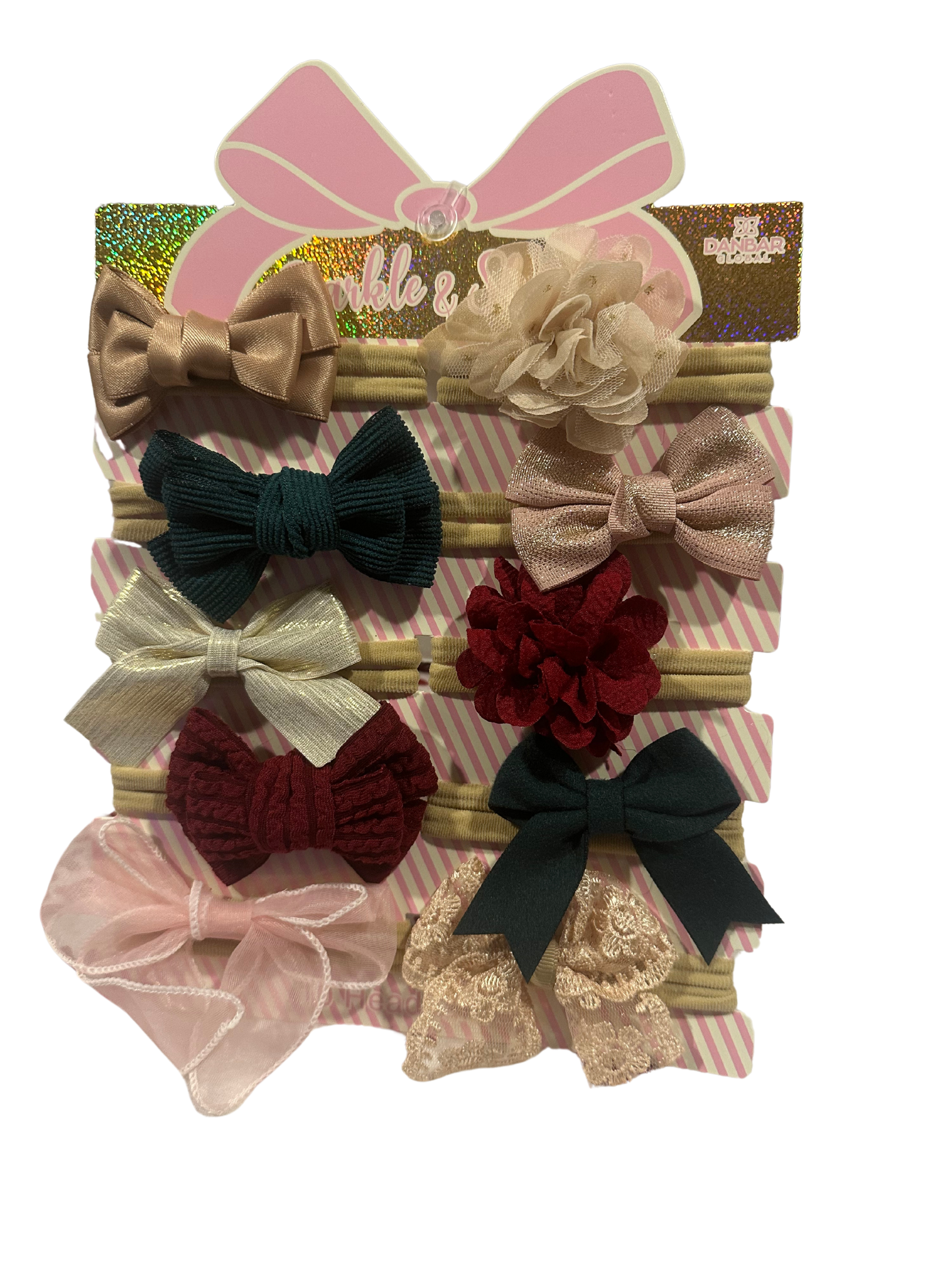 Set of 10 Handcrafted Hair Accessories for Newborn Girls, Infants, and –  Kybo's Baby Clothing