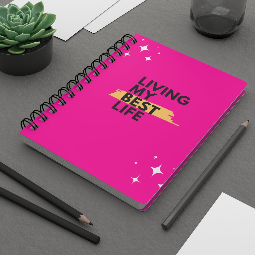 Living My Best Life Spiral Bound Journal - Kybo's Baby Clothing
