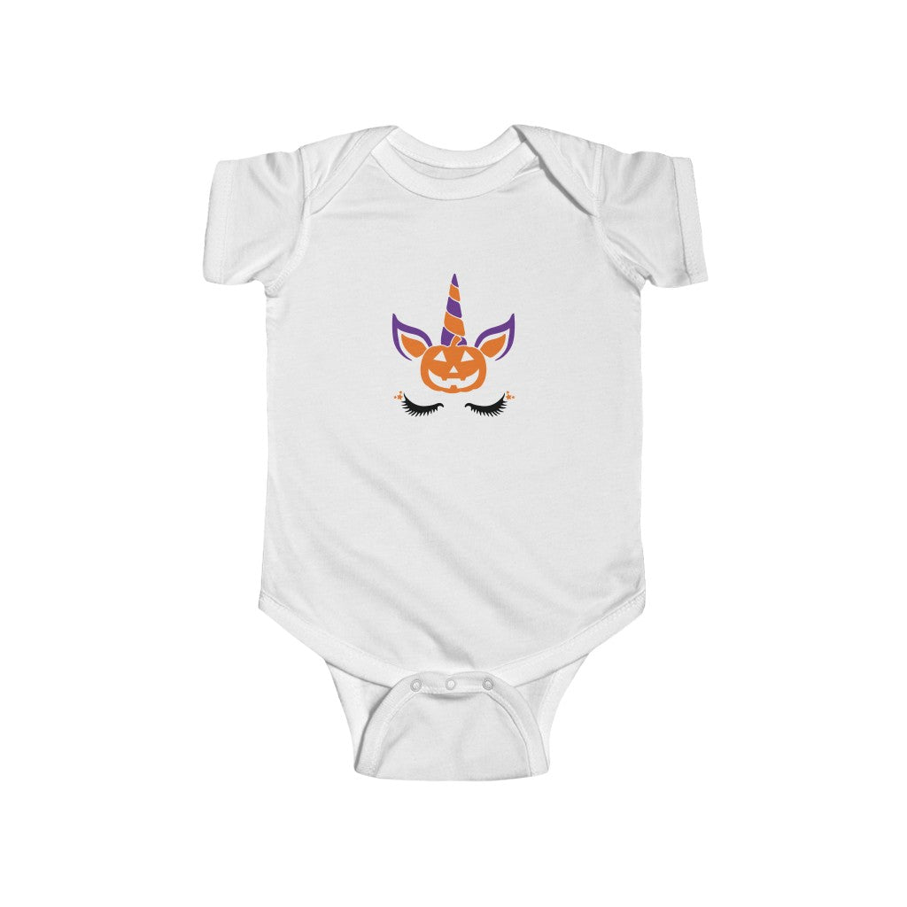 Halloween Unicorn Infant Fine Jersey Bodysuit - Kybo's Baby Clothing
