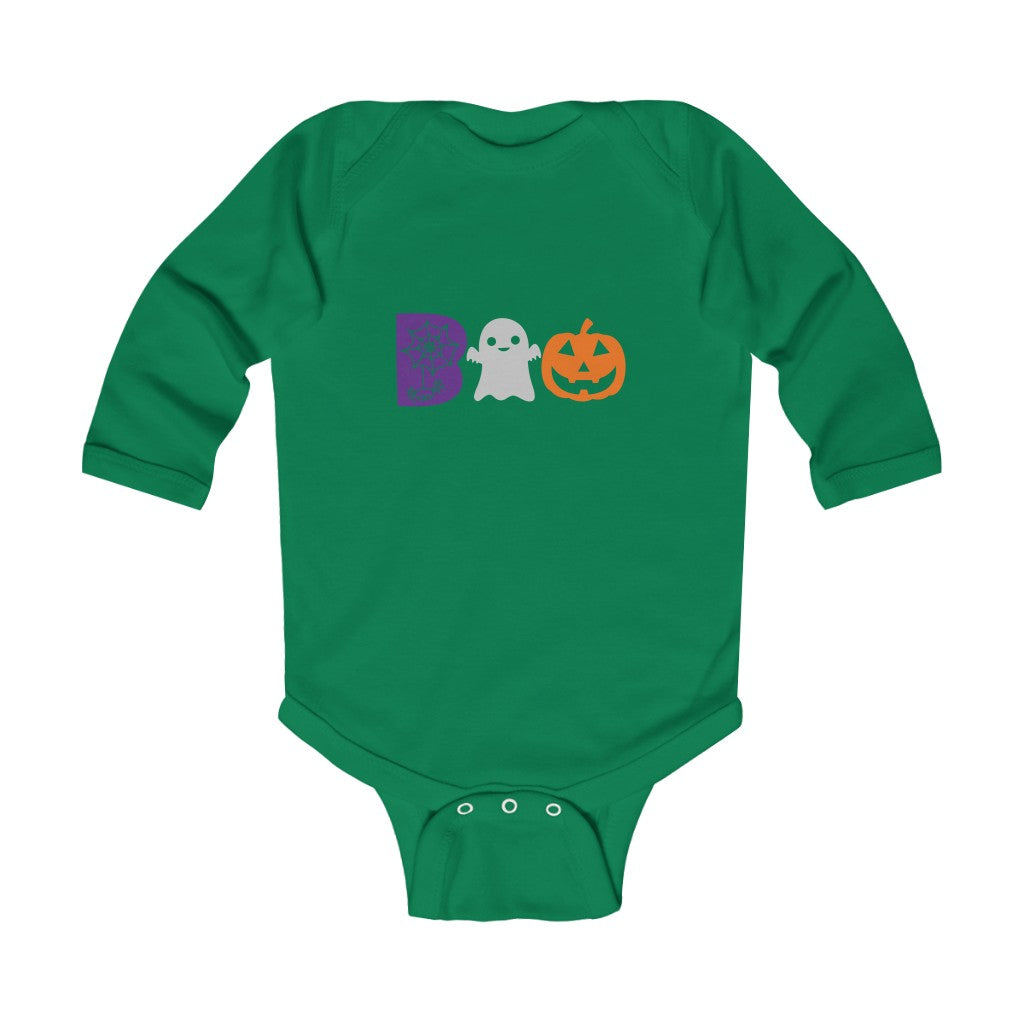 Boo Infant Long Sleeve Bodysuit - Kybo's Baby Clothing