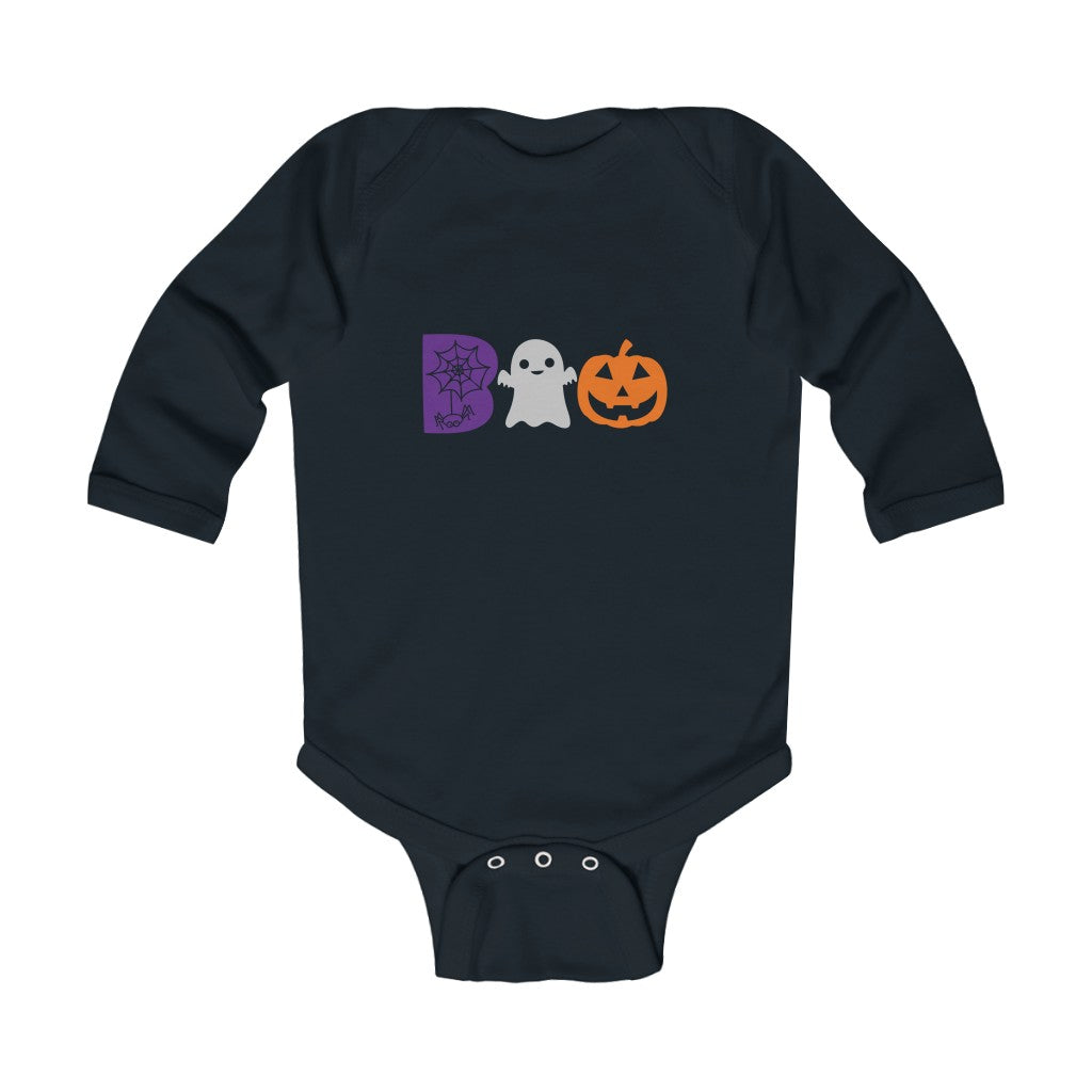 Boo Infant Long Sleeve Bodysuit - Kybo's Baby Clothing