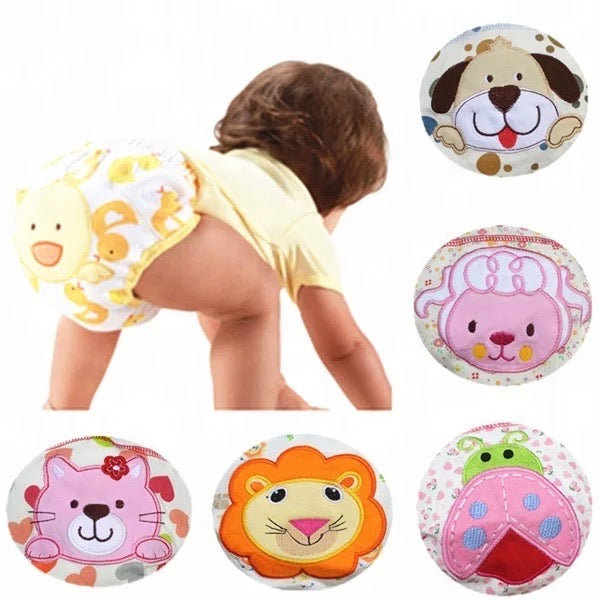 Pure Cotton material Baby Training Pants Embroidery Animal Prints Waterproof Potty training diaper - Kybo's Baby Clothing