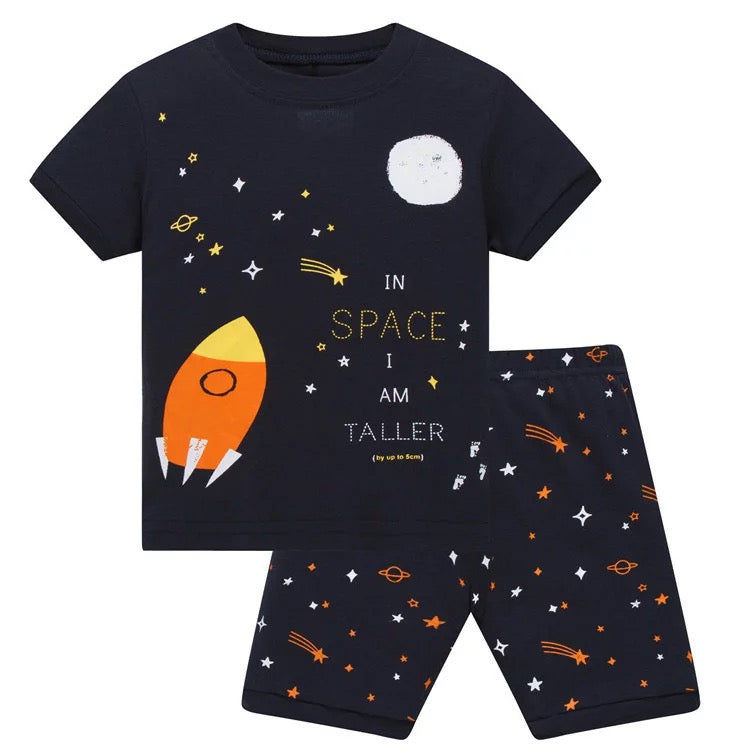 2Pcs Kids Long Sleeve Pajama Matching Sets Boys Cotton Sleepwear - Kybo's Baby Clothing