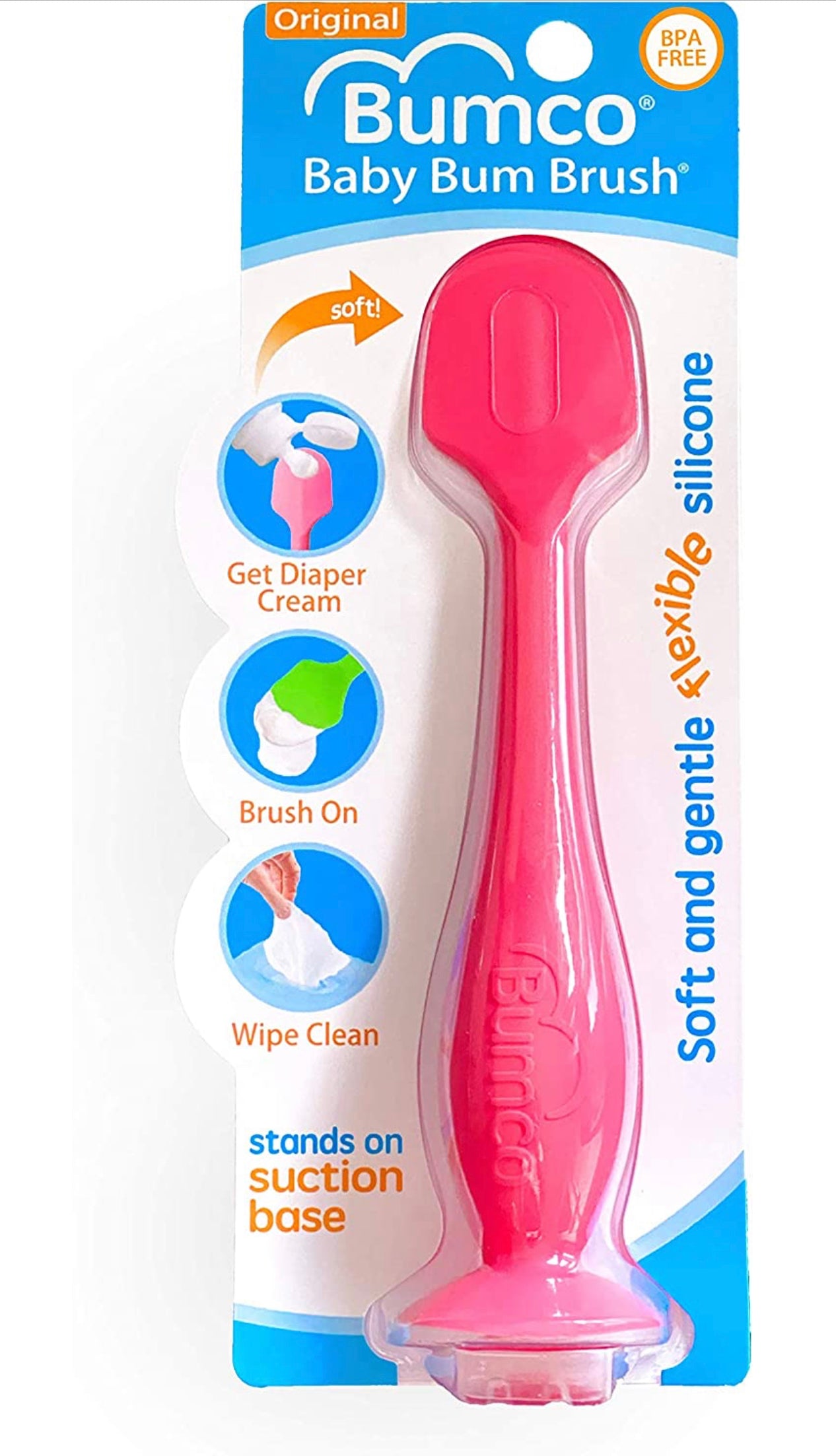 Bumco Diaper Cream Spatula - Baby Bum Brush for Butt Paste Diaper Cream, Baby Butt Cream Diaper Cream Applicator, Butt Spatula Baby Necessities, Diaper Cream Brush, - Kybo's Baby Clothing