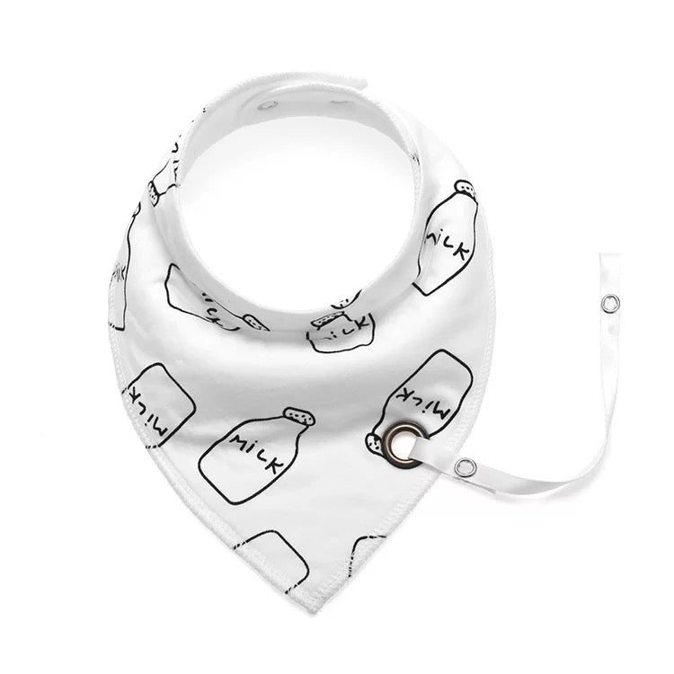 Baby bandana drool bibs with snap pacifier clip - Kybo's Baby Clothing