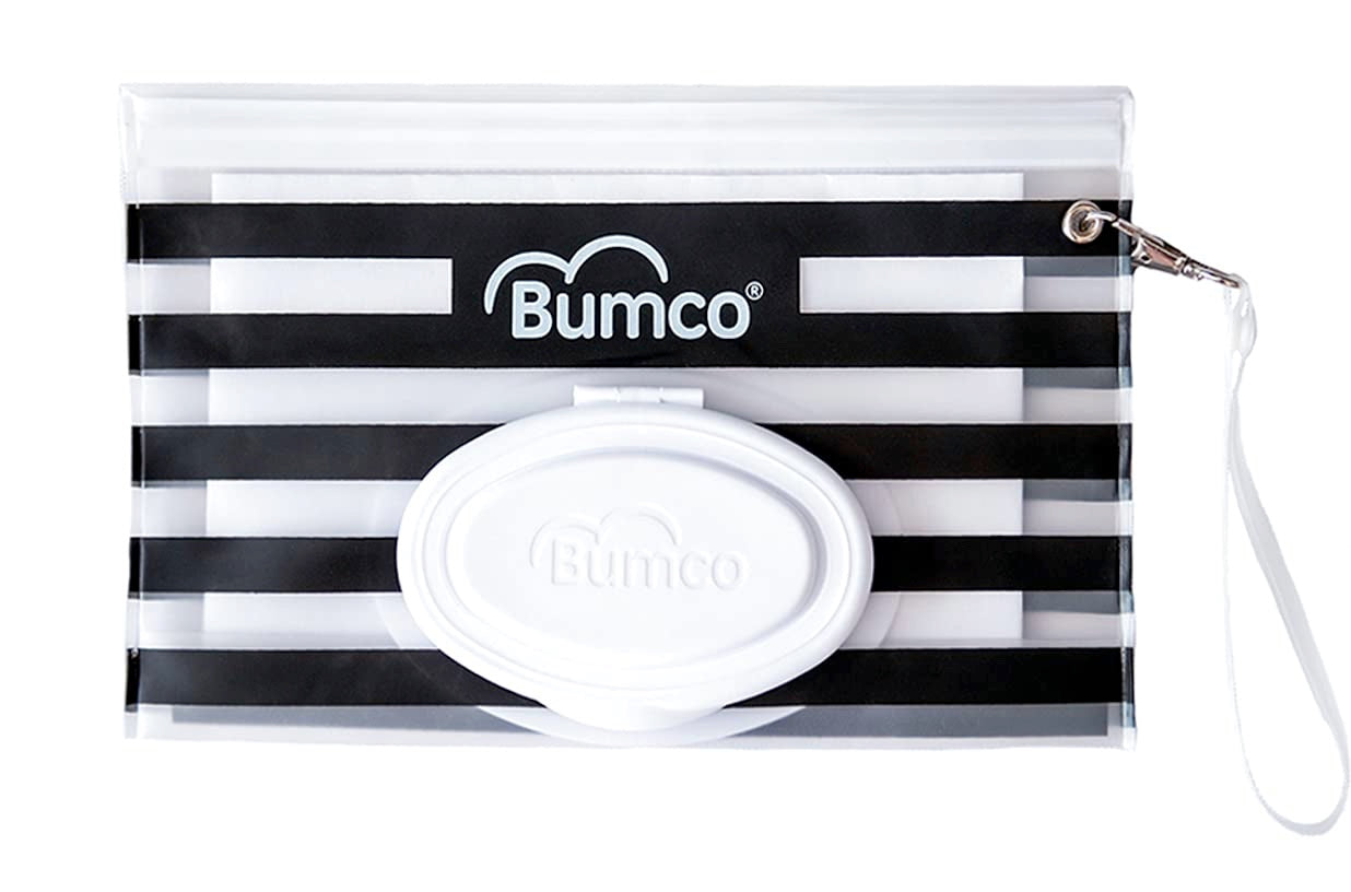 BUMCO Airtight Wipes Dispenser, Keeps Wet, Reusable Refillable Pouch, Diaper Bag Organizer for Travel, Carrying Clutch, Unique Baby Gift - Kybo's Baby Clothing