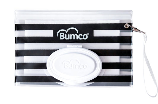 BUMCO Airtight Wipes Dispenser, Keeps Wet, Reusable Refillable Pouch, Diaper Bag Organizer for Travel, Carrying Clutch, Unique Baby Gift - Kybo's Baby Clothing