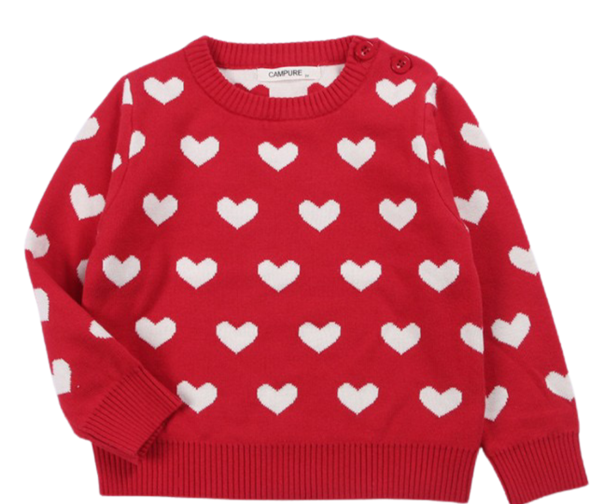 Mommy and Me Heart Shaped Valentine Sweater - Kybo's Baby Clothing