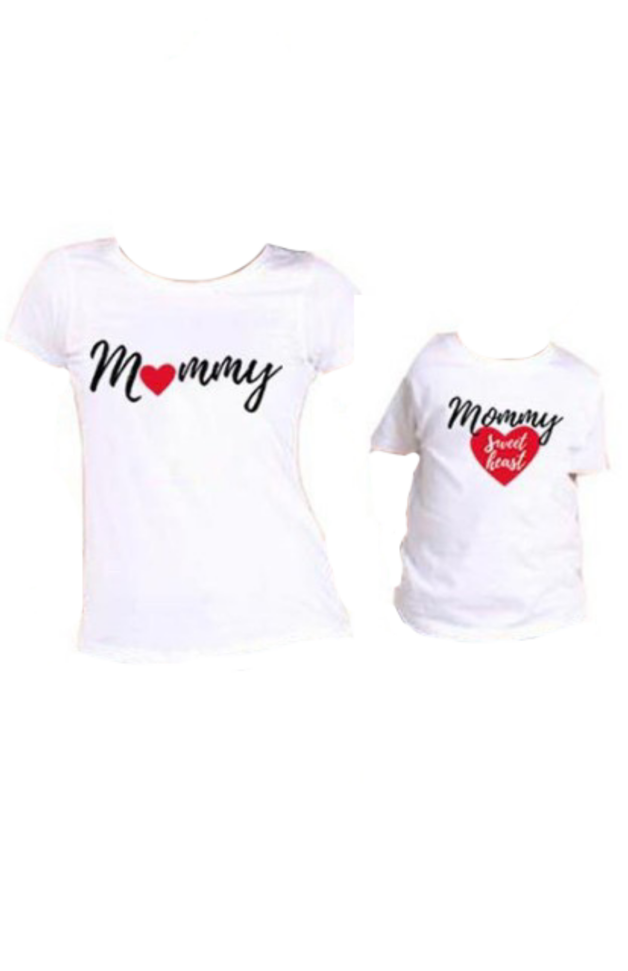 Mother And Daughter Matching Print Tops T-Shirt - Kybo's Baby Clothing