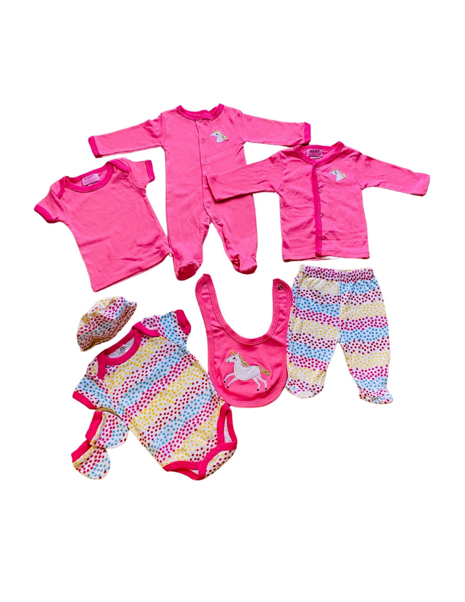 Newborn Set Baby Shower Bundle Box-8 MUST-HAVE ACCESSORIES - Kybo's Baby Clothing