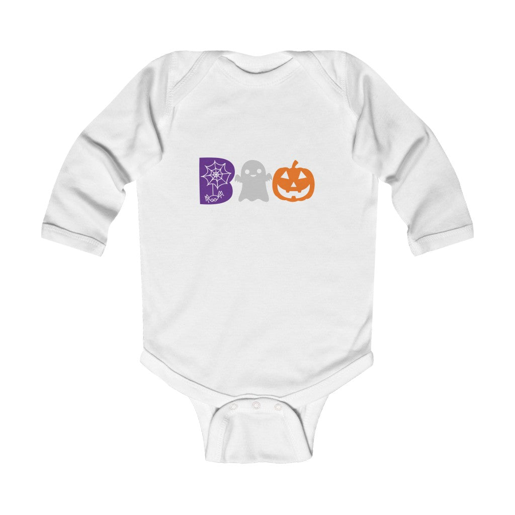 Boo Infant Long Sleeve Bodysuit - Kybo's Baby Clothing
