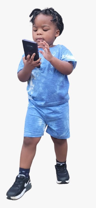 Baby Boy Tie Dye Outfits Set Short Sleeve T-Shirt Top + Short Pants 2Pcs Summer Clothes - Kybo's Baby Clothing