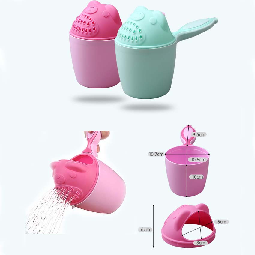 Baby Dippers Bath Rinse Cup Shampoo Rinser Shower Sprinkler Spoon Bathroom Accessories for Baby Tub - Kybo's Baby Clothing