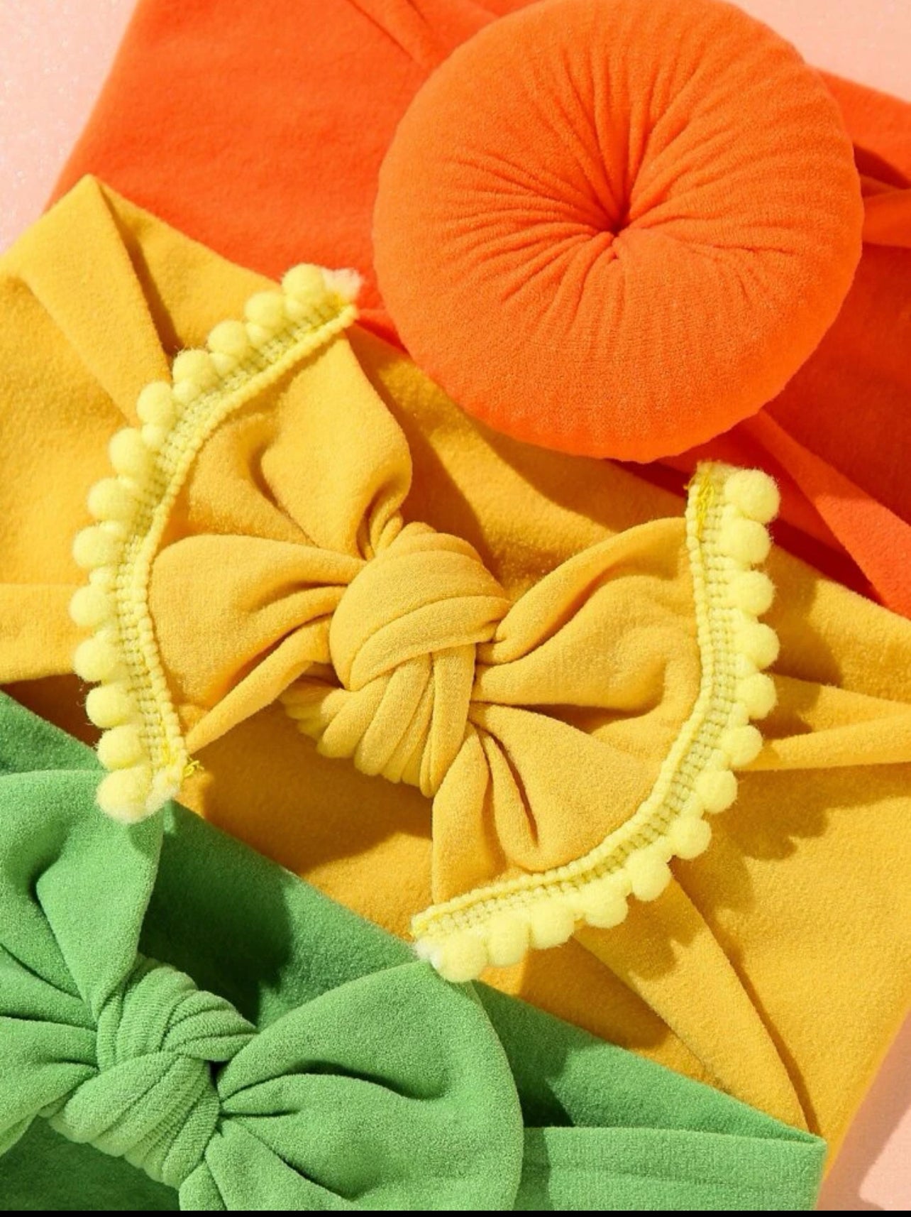 3 PCS Baby Headbands, Baby Girl Headbands with Bows , Elastics Baby Bows for Baby Girls, Toddlers, Kids - Kybo's Baby Clothing