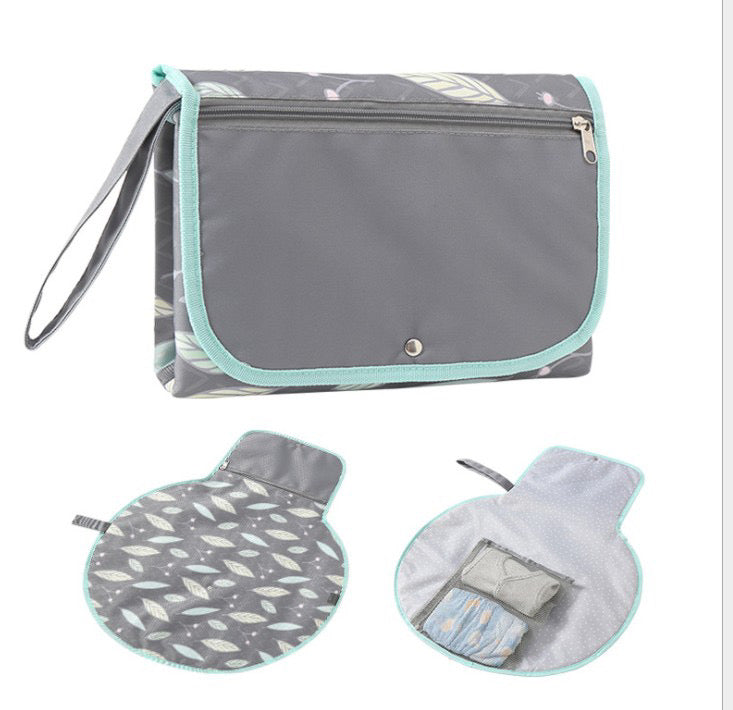 Portable Diaper Changing Pad, Portable Changing pad for Newborn boy & Girl- Baby Changing Pad with Smart Wipes Pocket – Waterproof Travel Changing Station kit - Kybo's Baby Clothing