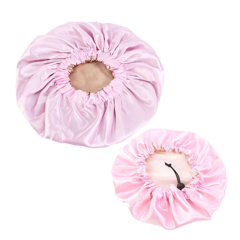 Kybo's Double layer silk mommy and me hair bonnet with Drawstring - Kybo's Baby Clothing