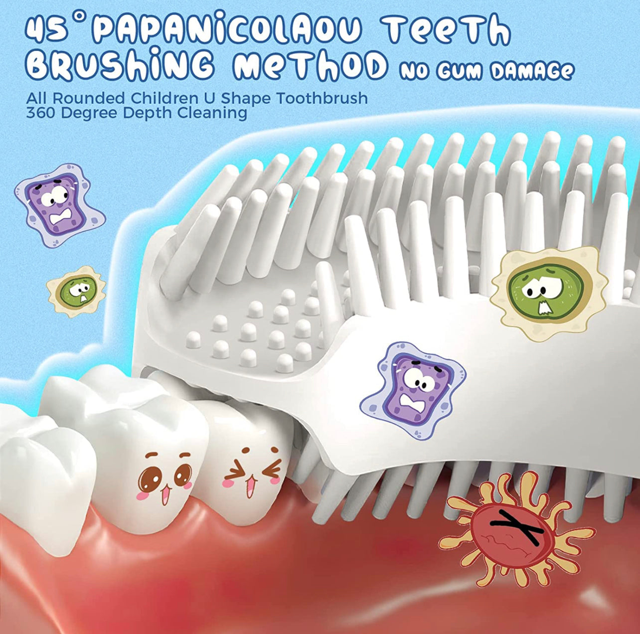 Kids /Toddler U Shaped Toothbrush - Kybo's Baby Clothing
