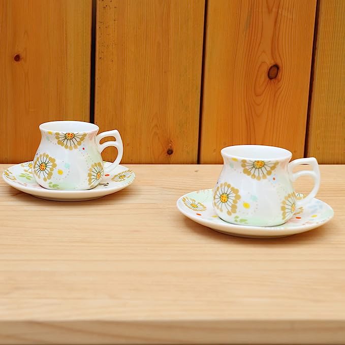 Tea Set Expresso Cups and Saucers