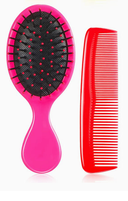 Kids Toddler Girls Baby Detangler Mini Hair Brush set