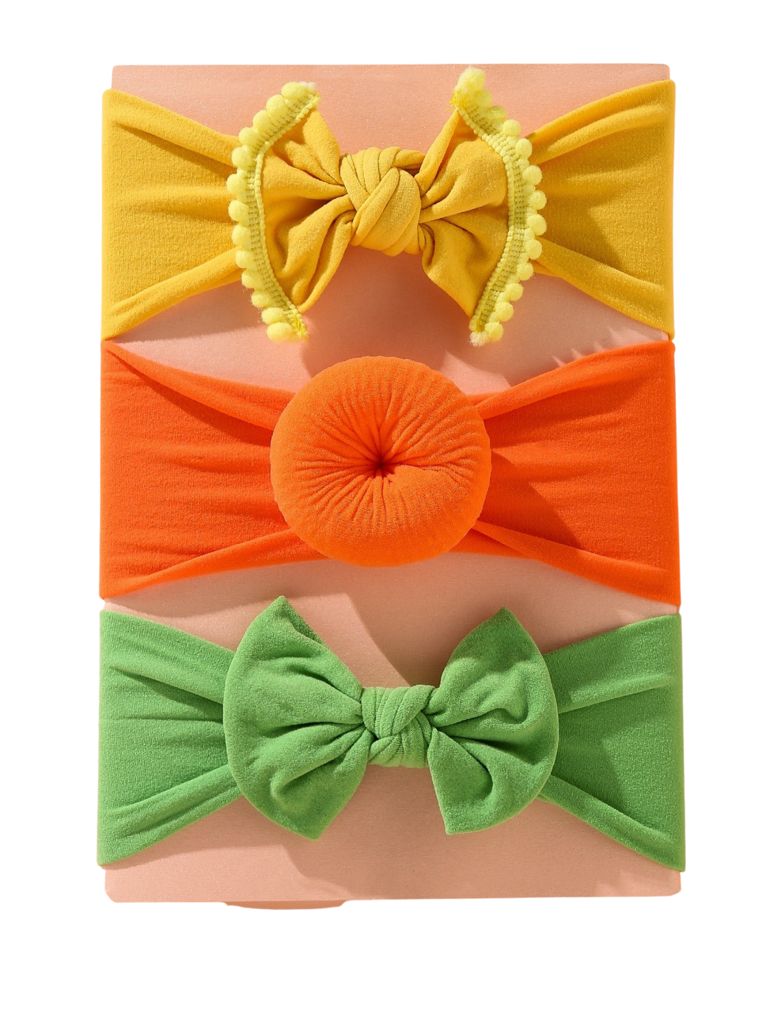3 PCS Baby Headbands, Baby Girl Headbands with Bows , Elastics Baby Bows for Baby Girls, Toddlers, Kids - Kybo's Baby Clothing