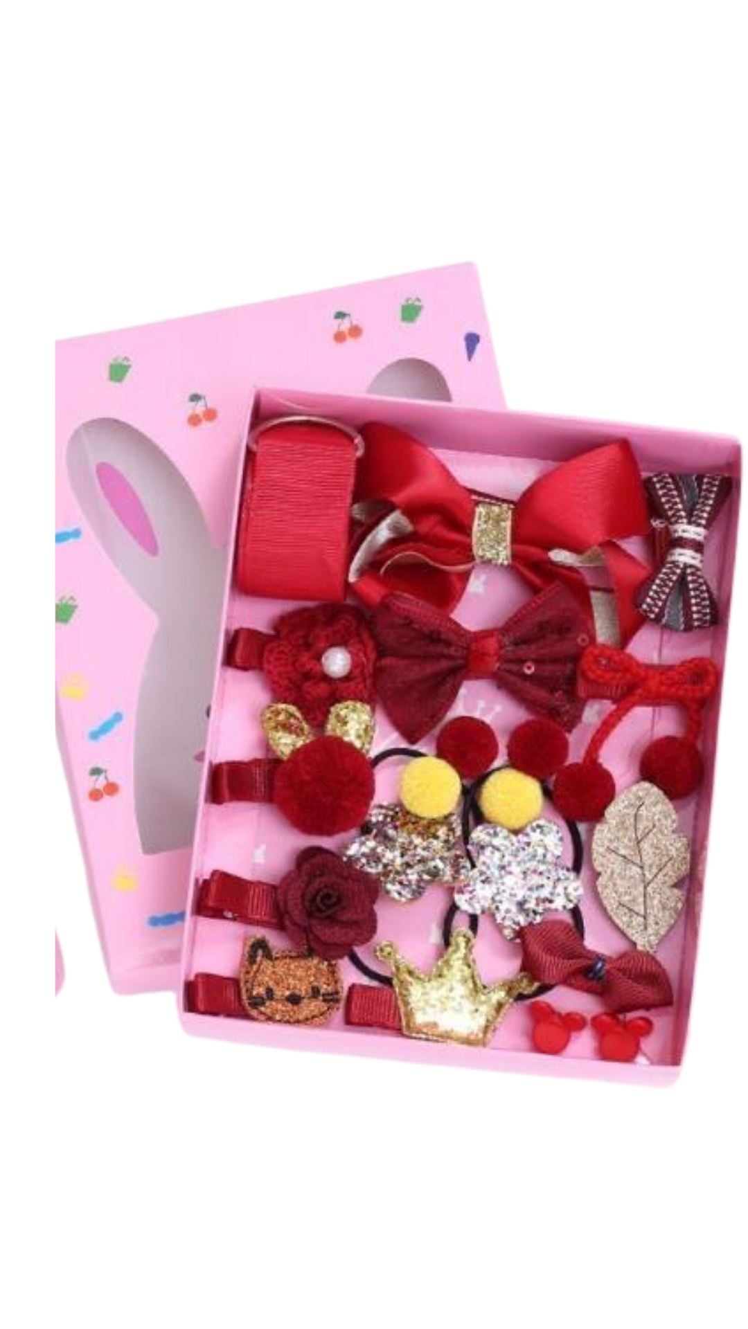 18pcs Baby Girls Hair Clips Elastic Ties Cute Hair Bows Claw Clip for Toddler Hair Accessories Gift Box Set - Kybo's Baby Clothing