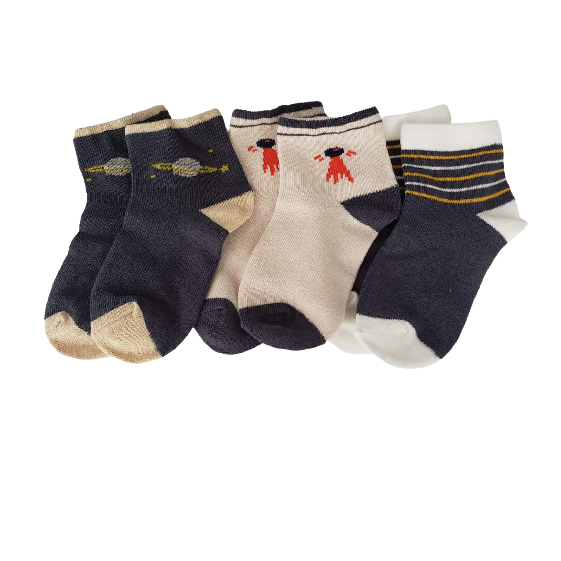 Boys Multi-color High Quality socks - Kybo's Baby Clothing