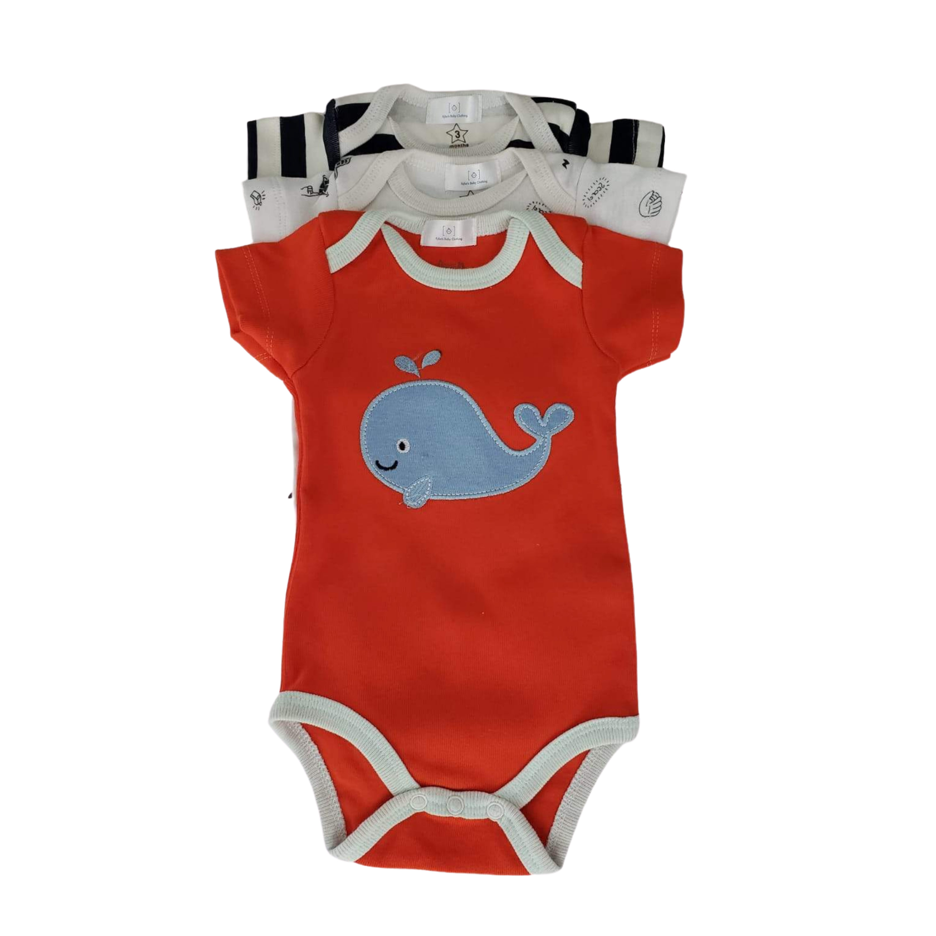 Baby boys bodysuit 3 Pack - Kybo's Baby Clothing