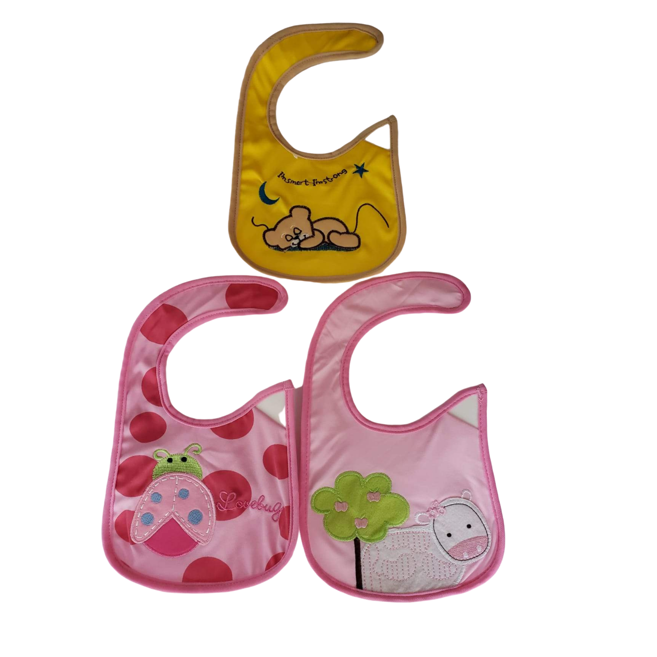 3 Pack boy / girl cotton waterproof baby bib - Kybo's Baby Clothing