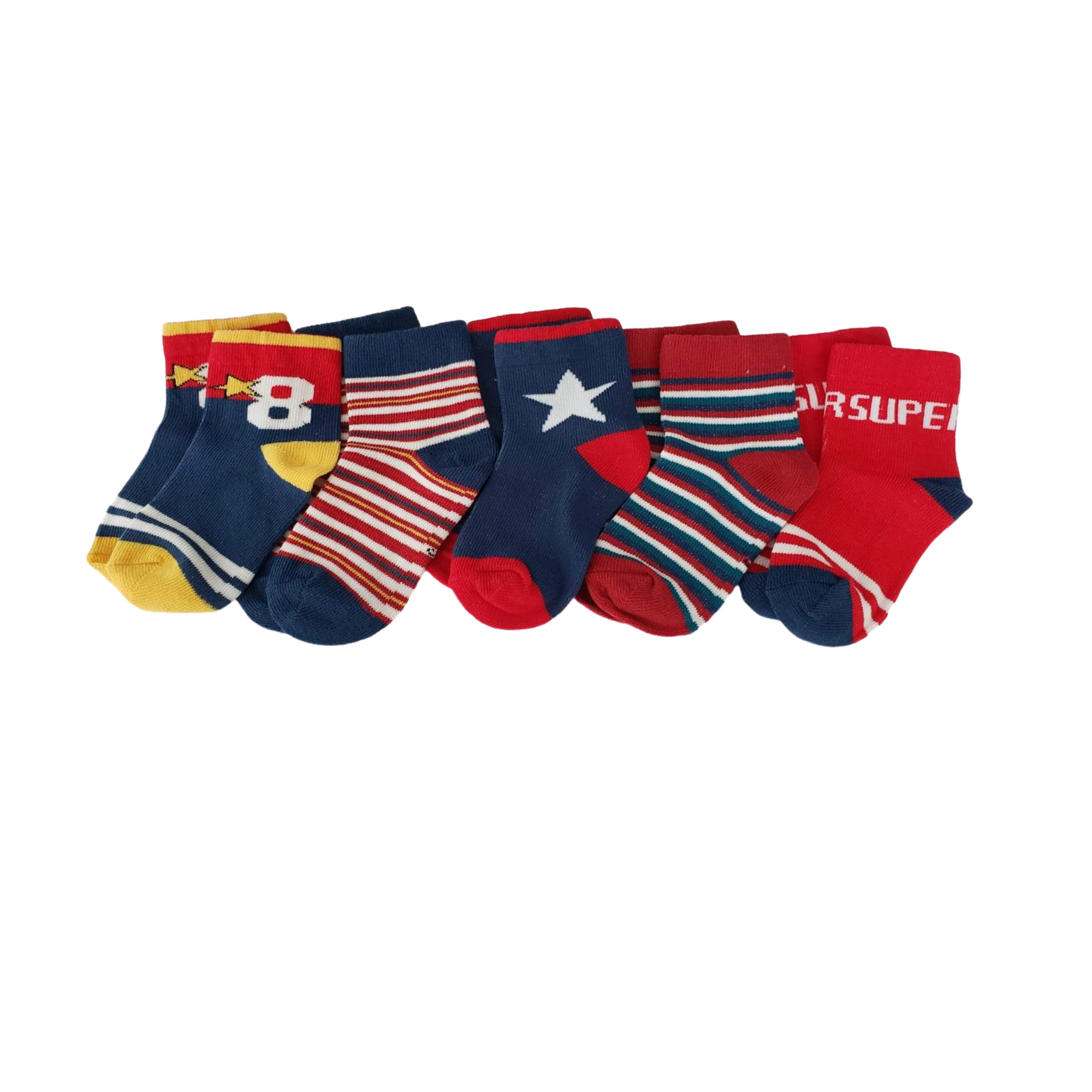Boys Multi-color High Quality socks - Kybo's Baby Clothing