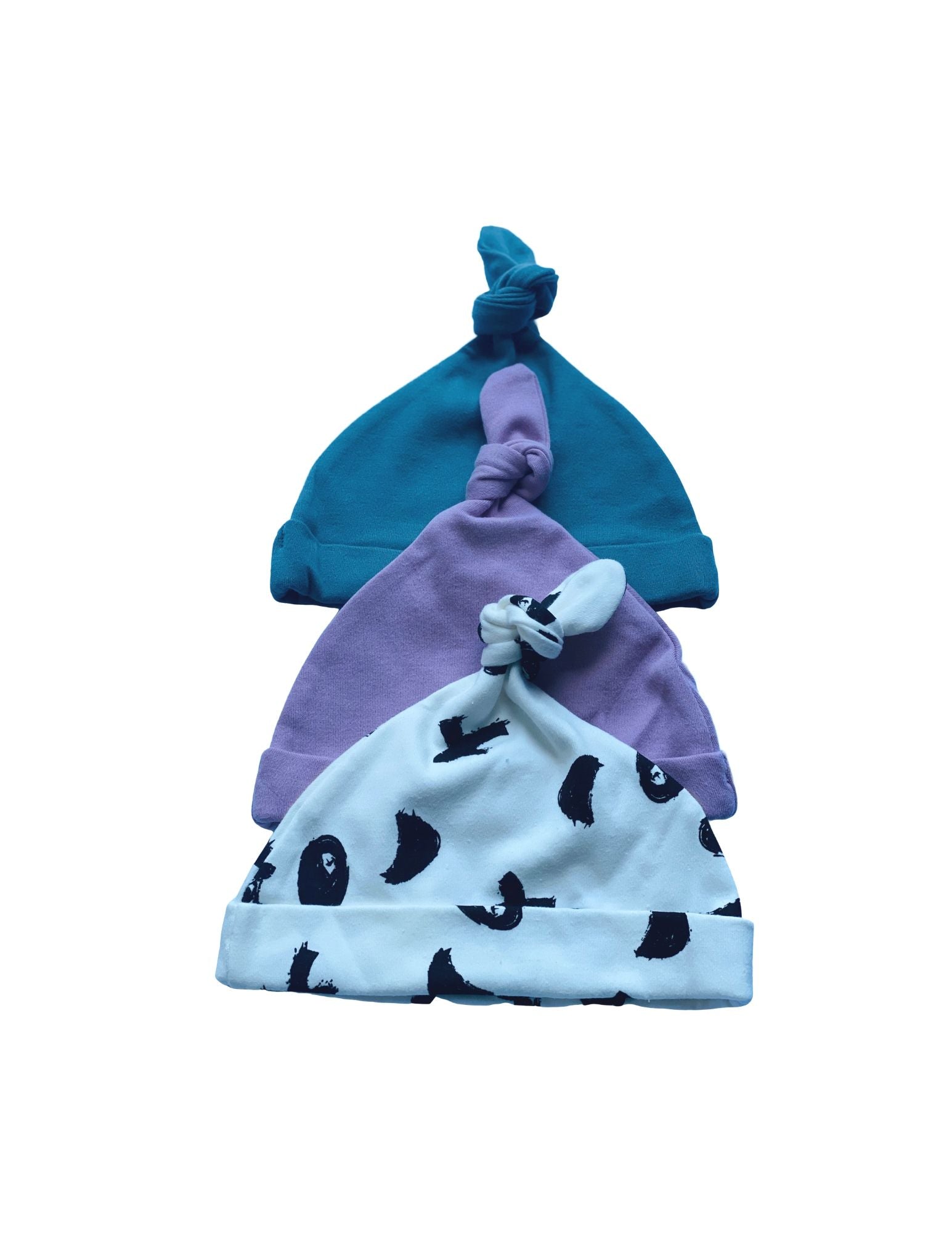 3-Pack Beanie Knot Baby Hats - Kybo's Baby Clothing