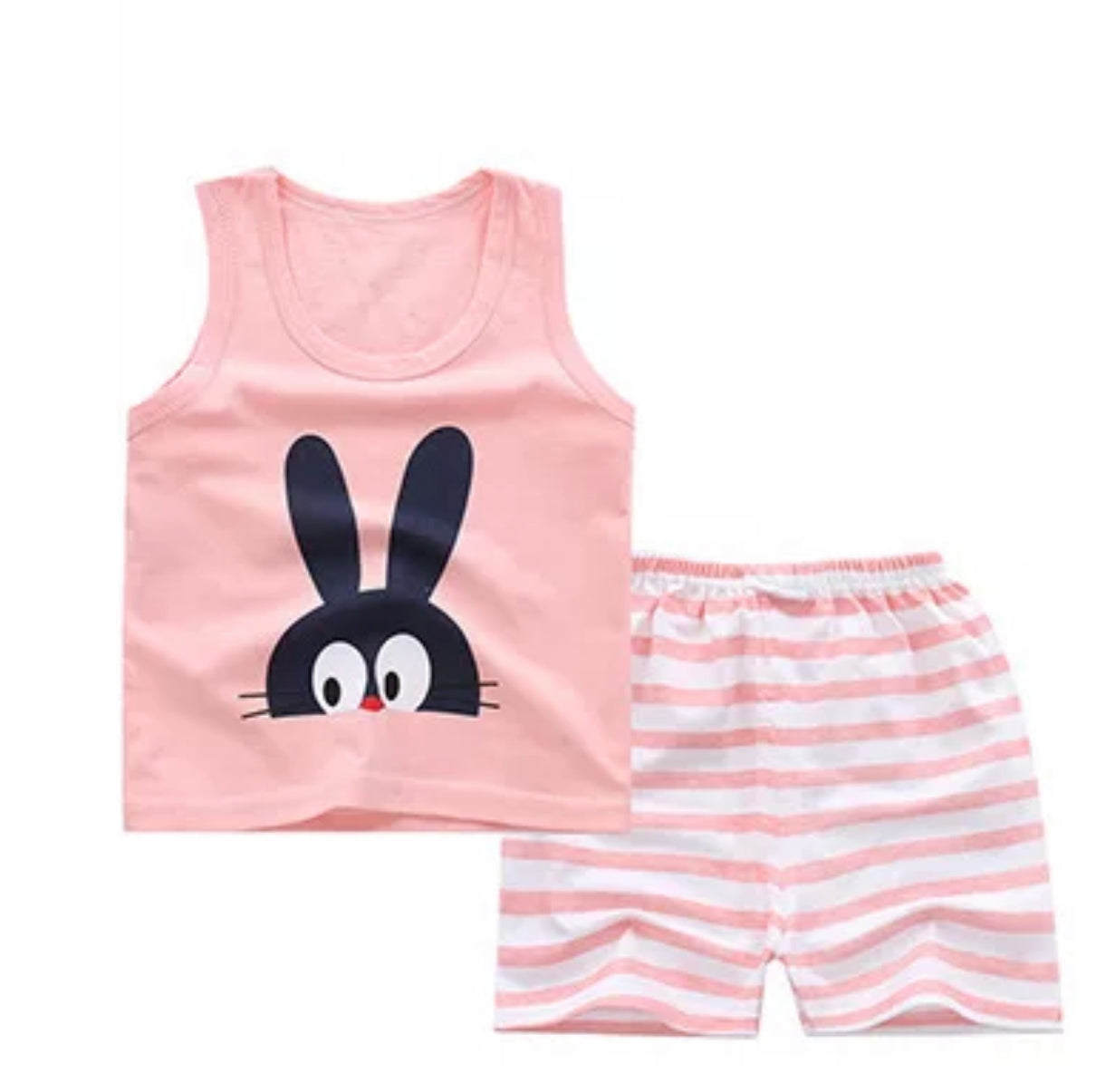 Baby Girl Sleeveless Summer Short Set - Kybo's Baby Clothing