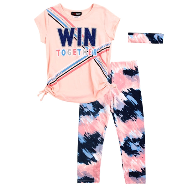 Girls Active Legging Set W/ Headband - Kybo's Baby Clothing