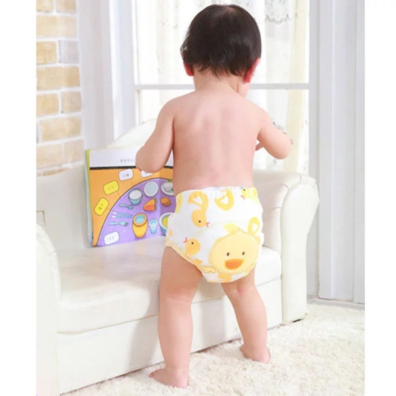 Pure Cotton material Baby Training Pants Embroidery Animal Prints Waterproof Potty training diaper - Kybo's Baby Clothing
