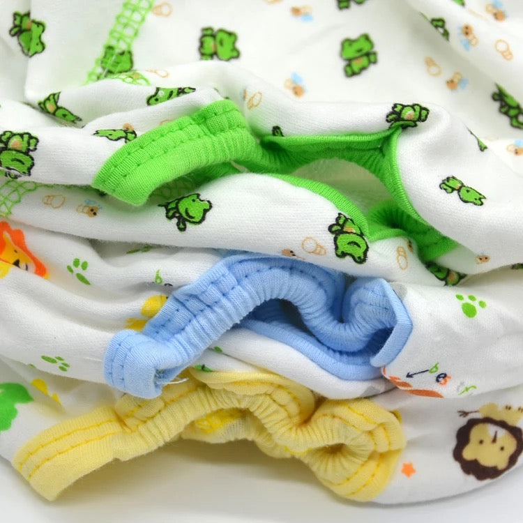Pure Cotton material Baby Training Pants Embroidery Animal Prints Waterproof Potty training diaper - Kybo's Baby Clothing