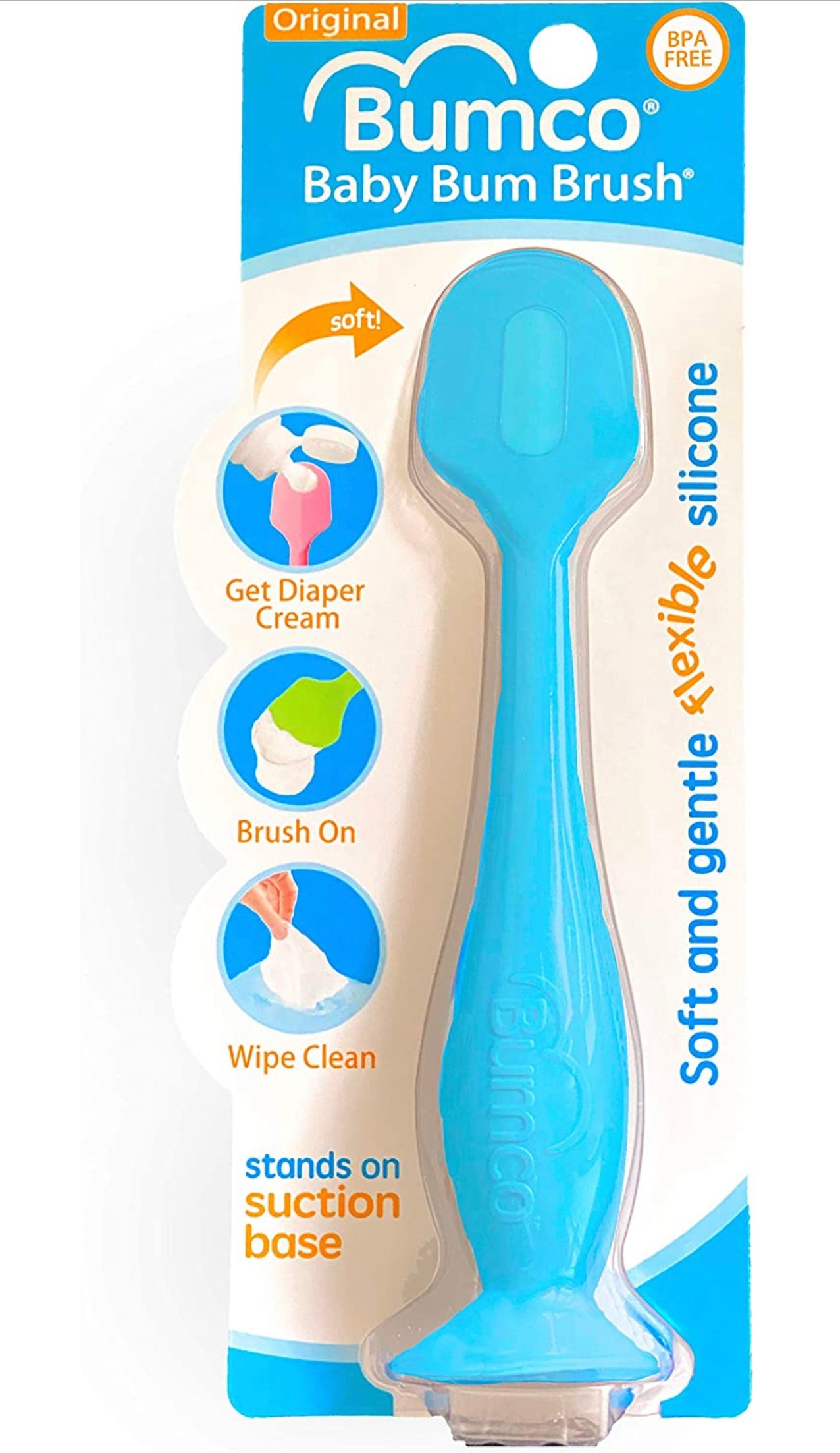 Bumco Diaper Cream Spatula - Baby Bum Brush for Butt Paste Diaper Cream, Baby Butt Cream Diaper Cream Applicator, Butt Spatula Baby Necessities, Diaper Cream Brush, - Kybo's Baby Clothing