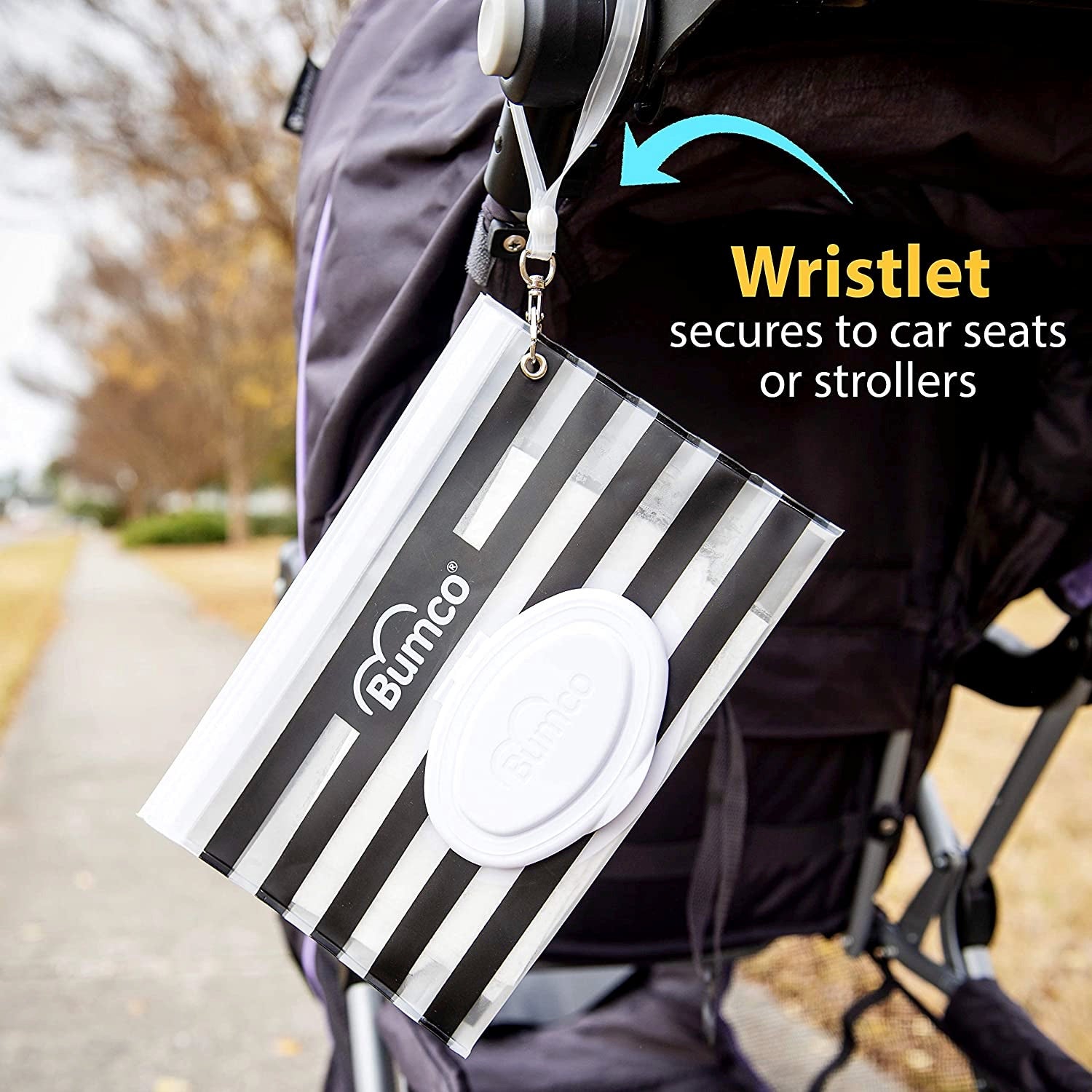 BUMCO Airtight Wipes Dispenser, Keeps Wet, Reusable Refillable Pouch, Diaper Bag Organizer for Travel, Carrying Clutch, Unique Baby Gift - Kybo's Baby Clothing