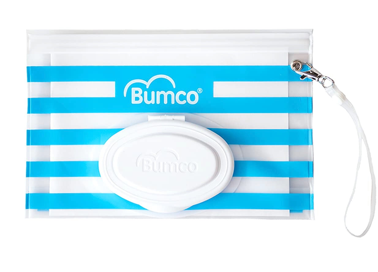 BUMCO Airtight Wipes Dispenser, Keeps Wet, Reusable Refillable Pouch, Diaper Bag Organizer for Travel, Carrying Clutch, Unique Baby Gift - Kybo's Baby Clothing