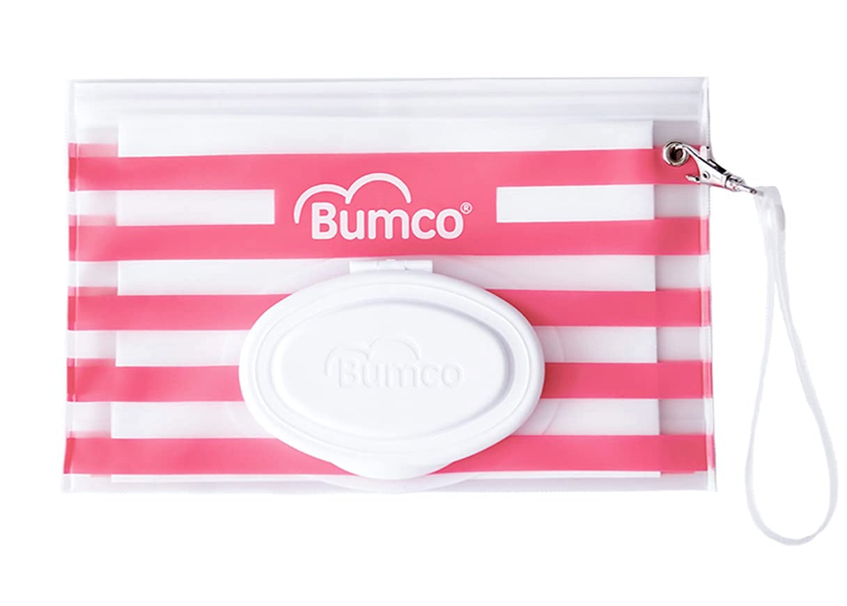 BUMCO Airtight Wipes Dispenser, Keeps Wet, Reusable Refillable Pouch, Diaper Bag Organizer for Travel, Carrying Clutch, Unique Baby Gift - Kybo's Baby Clothing