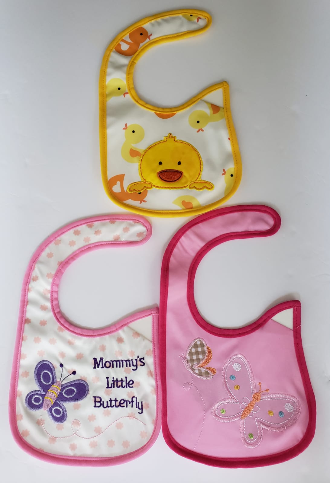 3 Pack boy / girl cotton waterproof baby bib - Kybo's Baby Clothing