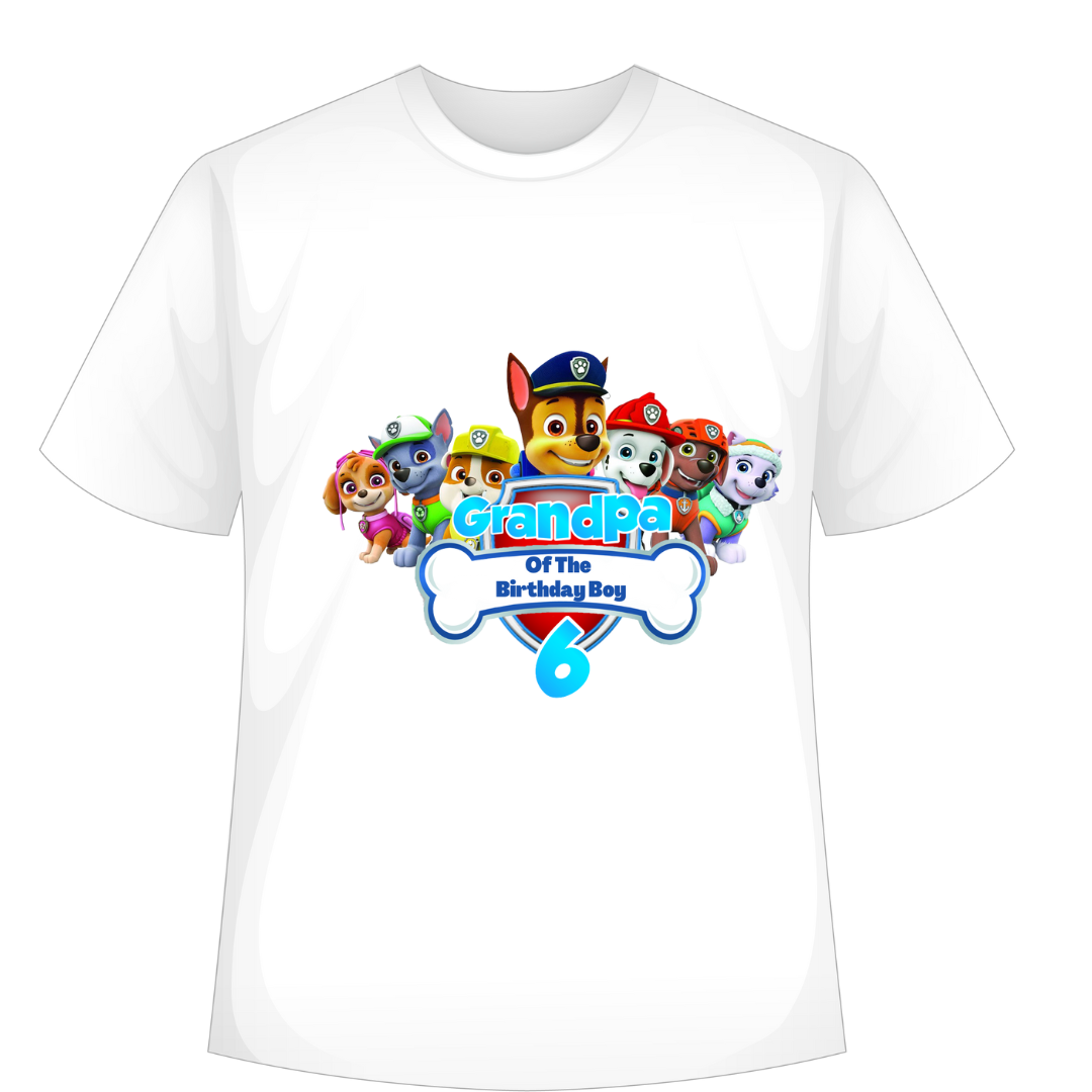 paw patrol custom shirts