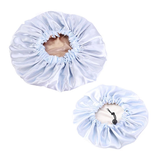 Kybo's Double layer silk mommy and me hair bonnet with Drawstring - Kybo's Baby Clothing