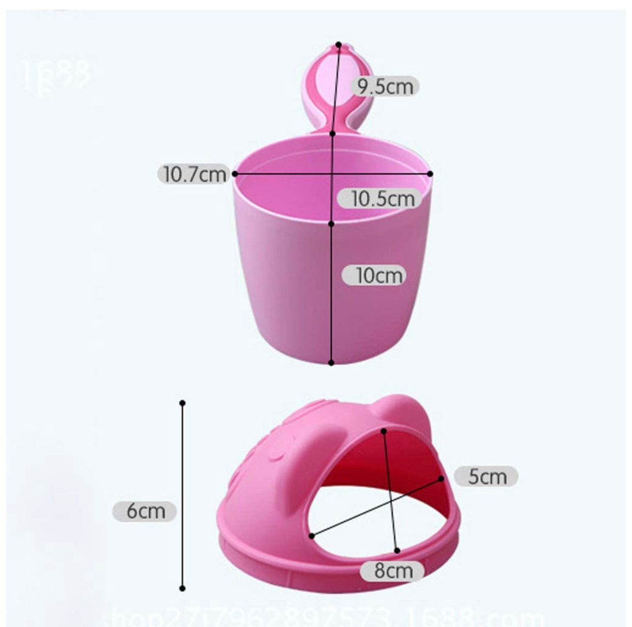 Baby Dippers Bath Rinse Cup Shampoo Rinser Shower Sprinkler Spoon Bathroom Accessories for Baby Tub - Kybo's Baby Clothing