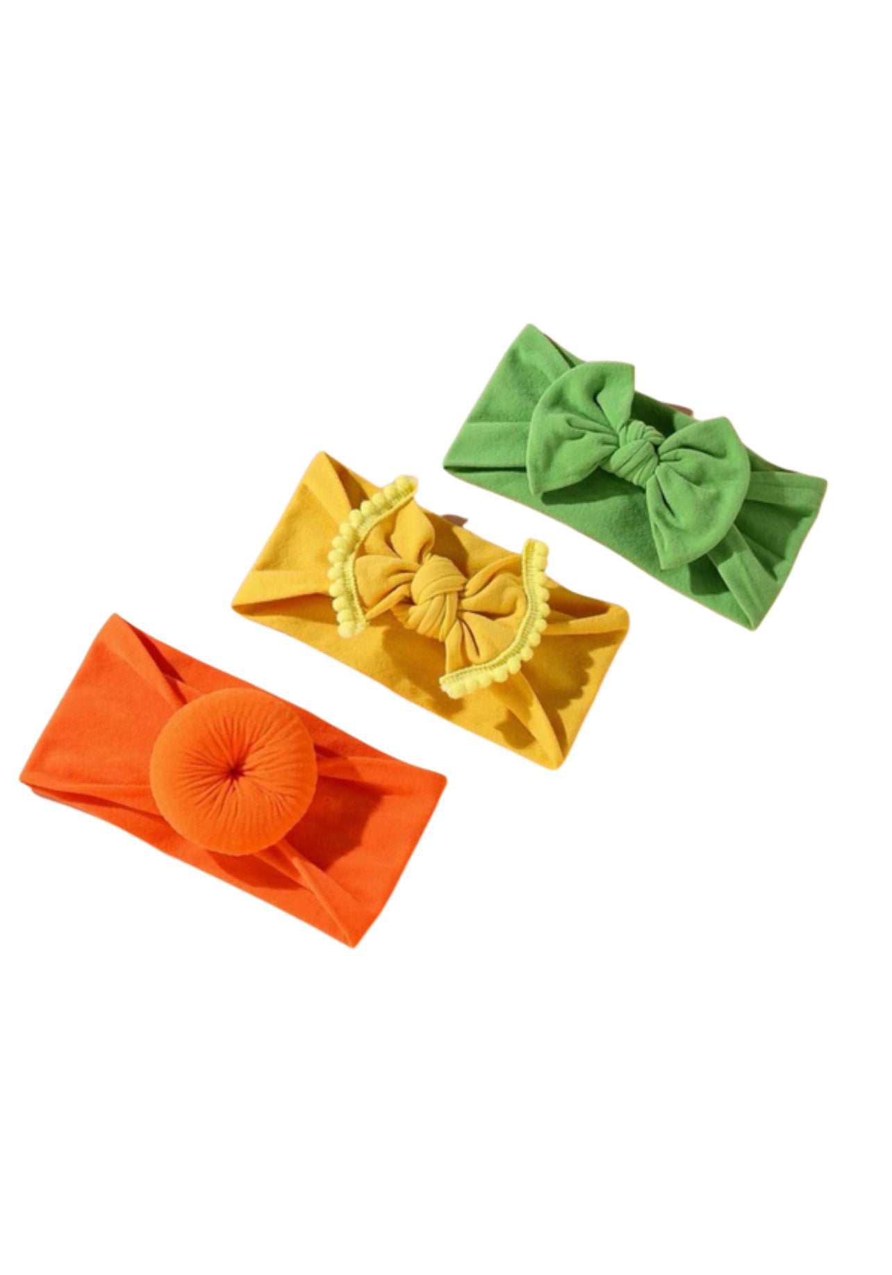 3 PCS Baby Headbands, Baby Girl Headbands with Bows , Elastics Baby Bows for Baby Girls, Toddlers, Kids - Kybo's Baby Clothing