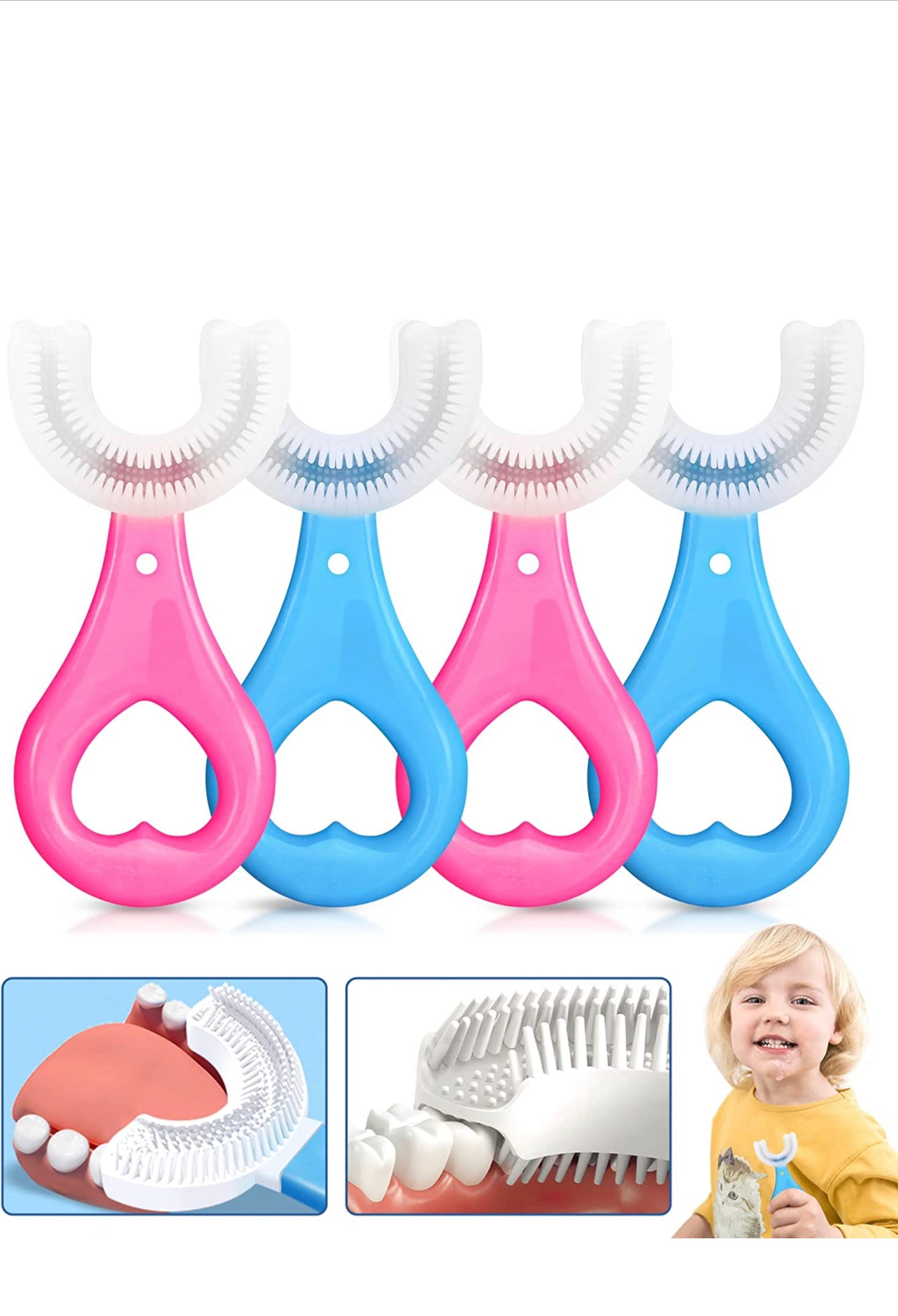 Kids /Toddler U Shaped Toothbrush - Kybo's Baby Clothing