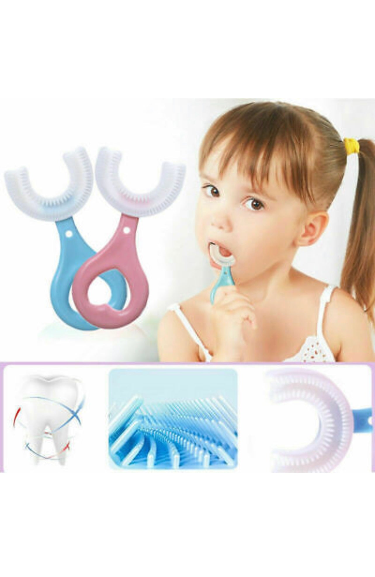 Kids /Toddler U Shaped Toothbrush - Kybo's Baby Clothing