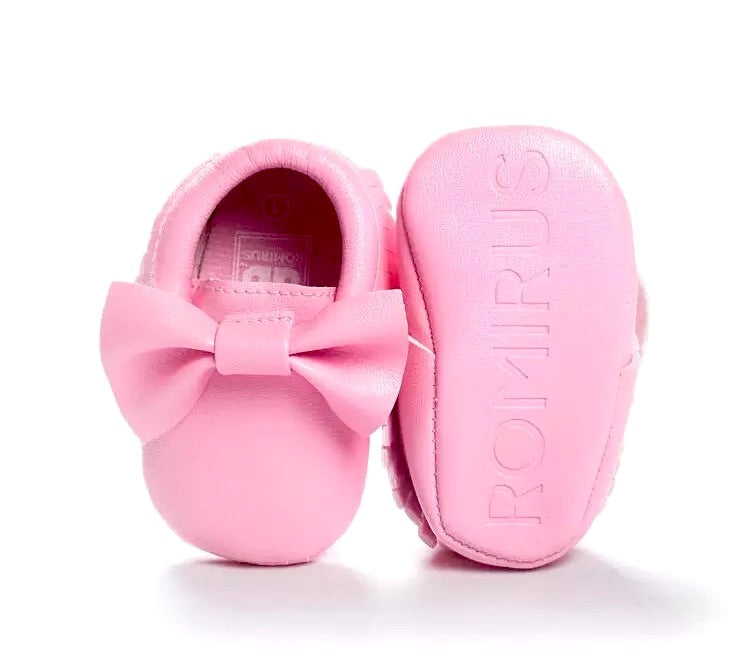 Infant Toddler Baby Soft Sole PU Leather Bowknots Shoes - Kybo's Baby Clothing